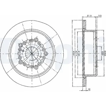 Brzdový kotouč Brzdový kotouč DELPHI BG2662