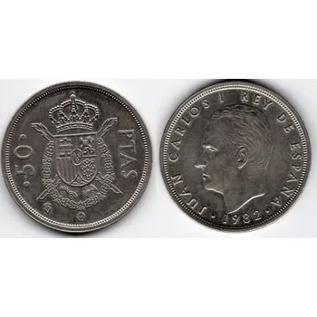 ŠPANĚLSKO. 50 Pesetas 1982. KM-825