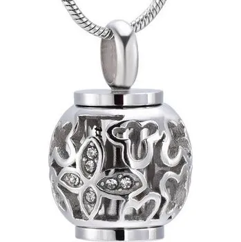 Náhrdelník Náhrdelník - pamětní přívěsek, pietní přívěsek, přívěsek na popel s motýlky - Náhrdelník - pamětní přívěsek, pietní přívěsek, přívěsek na popel s motýlky