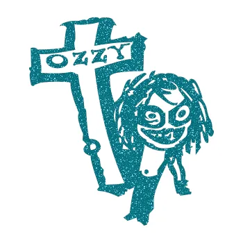 Samolepicí dekorace na vozidlo Ozzy Osbourne 003 (92 - Ultra Metalic tyrkysová) SAMOLEPKA NA AUTO, NÁLEPKA, FÓLIE, POLEP, TUNING, VLASTNÍ TEXT, TISK, AUTOSAMOLEPKY.cz, POLEPY, OBRÁZEK, LOGO, 3D STICKERS