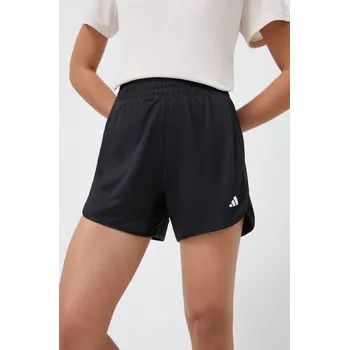 Dámské kraťasy Tréninkové šortky adidas Performance Pacer černá barva, hladké, high waist, IQ2576 99X, vel. XS