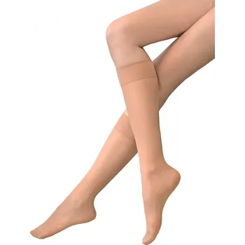 Dámské punčochy ELASTAN CLASSIC dámské podkolenky 15 DEN, 2 páry, KNITTEX Varianta: opálená, vel. uni Cena za 2 páry