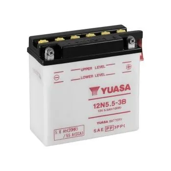 Motobaterie Yuasa Standard 12V, 5.5Ah, 60A, 12N5.5-3B