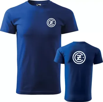 Tričko ČZ Čezeta 2T - modrá / XXL / bílá