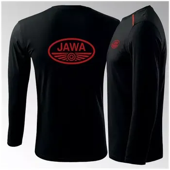 Tričko JAWA dlouhý rukáv 2DR - černá / L / červená
