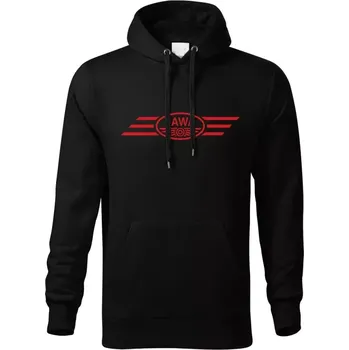 Pánská mikina Mikina JAWA 5MK - černá / M / červená