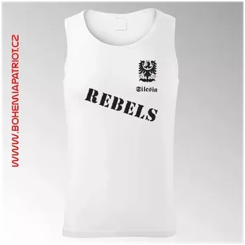 Pánské tílko Tílko s potiskem Silesia 13TI - bílá / XXL