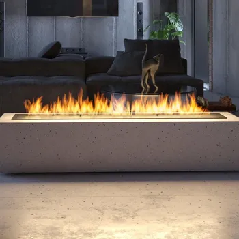Biokrb InFire InFire - Vestavěný BIO krb 7,5x120 cm 7kW černá + záruka 3 roky