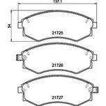 Sada brzdových destiček, kotoučová brzda HELLA PAGID 8DB 355 016-691