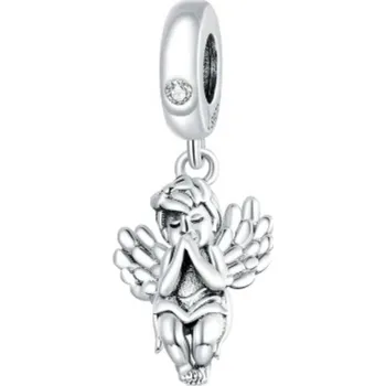 Přívěsek NUBIS® Stříbrný přívěsek korálek na náramek andílek - B0410