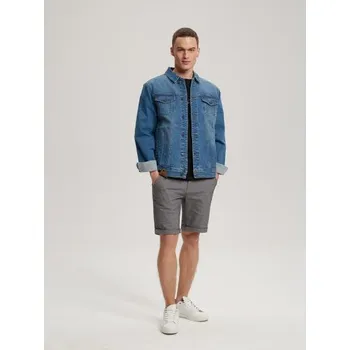 Pánské kraťasy Pánské šortky PRM SH 302 W429 šedá melanžová