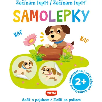 Bystrá hlava Začínám lepit/Začínam lepiť Samolepky Sešit s pejskem/Zošit so psíkom - 978-80-7697-127-1