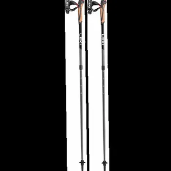 Nordic walkingová hůl Leki Spin 100-130 cm black/silver gray/white