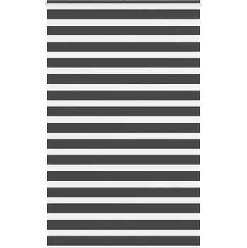 Roleta vidaXL Zebra roleta černá 140x230 cm šířka látky 135,9 cm polyester