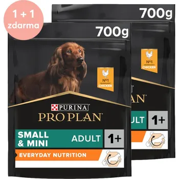 Krmivo pro psa Pro Plan Dog Adult Small&Mini kuře 700 g 1+1 zdarma