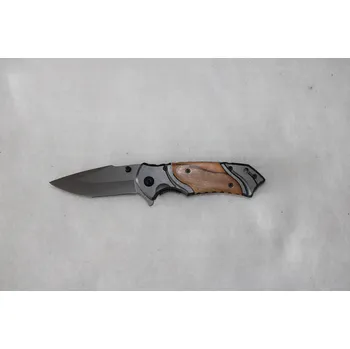 P.R.C. Kapesní zavírací nůž s klipem - světlé dřevo