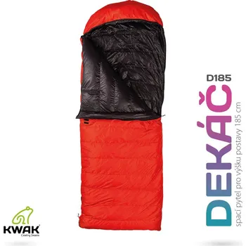 Spacák KWAK Spací pytel Dekáč D185, modrá/černá, levý zip