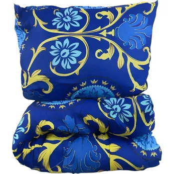 přikrývka SET Přikrývka a polštář, elegance v modrém