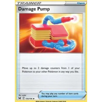 Volný čas Pokémon LOR 156/196 Damage Pump - Lost Origin Stav: Near Mint, Verze: NORMAL