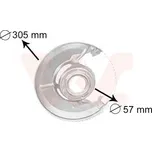 Ochranný plech proti rozstřikování, brzdový kotouč VAN WEZEL 3010371