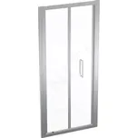 Geberit GEO Sprchové dveře 90x190 cm, stříbrná/čiré sklo, 560.126.00.2