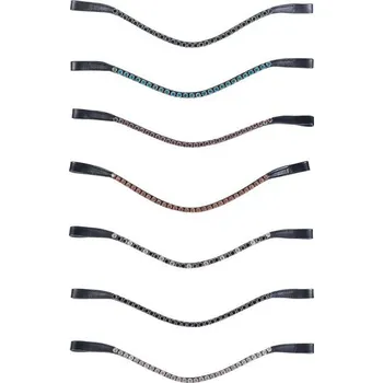 Vybavení pro koně Čelenka HKM Precious, Pony - Světle modrá