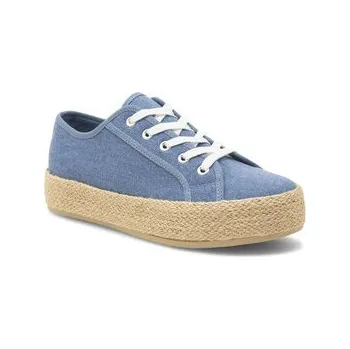 Dámské baleríny Espadrilky DeeZee WSS21067-01A Modrá 37