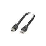 PHOENIX CONTACT Kabel USB 2.0 USB A vidlice,z obou stran 2m černá Žíla: Cu