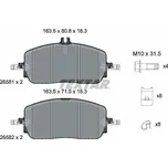 Sada brzdových destiček, kotoučová brzda TEXTAR 2658101