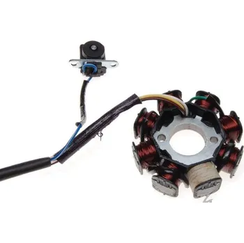 Elektroinstalace pro motocykl Baotian Stator zapalování Baotian GY6 - 8 cívek ZV20011