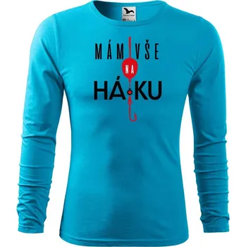 DOBRÝ TRIKO Pánské bavlněné triko Mám vše na háčku Velikost: M, Barva: Tyrkysová