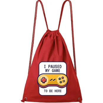 DOBRÝ TRIKO Bavlněný batoh To be here Barva: Červená