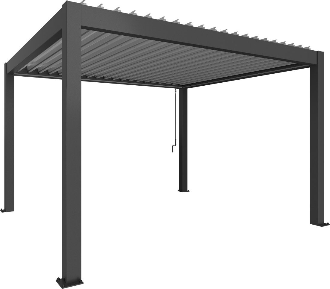 Biohort Hliníková Pergola 4x3,5 , tmavě šedá metalíza / stříbrná metalíza (Originální pergola v kvalitě od Biohort)