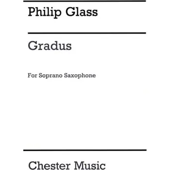 Philip Glass: Gradus For Soprano Saxophone (noty na sopránsaxofon)