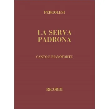 Giovanni Battista Pergolesi: La serva padrona, IT, Hardcover (noty na klavír, zpěv)