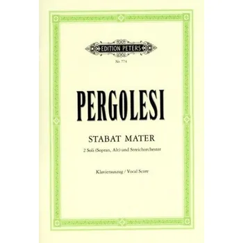 Giovanni Battista Pergolesi: Stabat Mater (noty pro klavír, zpěv)
