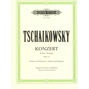 P.I. Čajkovskij: Konzert D-Dur op. 35 (noty na housle, klavír)
