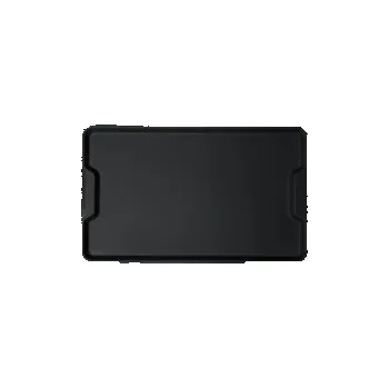 Jídelní podnos ergonomomický s uchy, grafitová černá, 530x325 mm