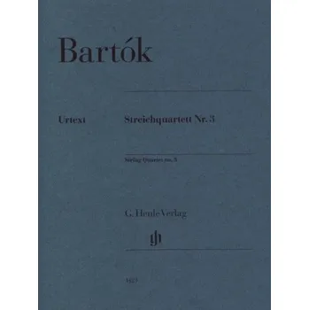Béla Bartok: String Quartet no. 3 (noty pro smyčcový kvartet, party)