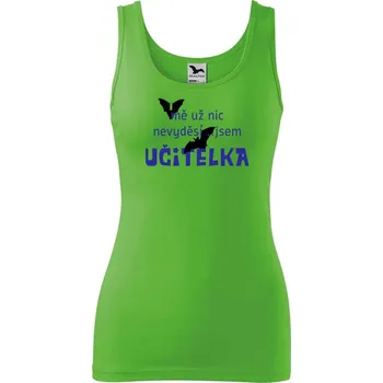 DOBRÝ TRIKO Dámské tílko s potiskem Jsem učitelka Velikost: 2XL, Barva: Apple green