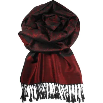 Šála Roma luxusní šála - pašmína_9 tmavě červená
