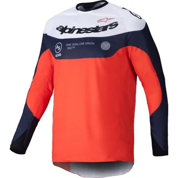 Moto dres Motokrosový dres Alpinestars PRO-Dura modro-oranžovo-bílý XL