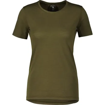 Cyklistické oblečení SCOTT cyklistické triko Commuter Merino léto Olivová M Dámské