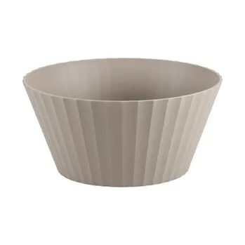 KESPER Miska na ovoce a saláty hnědá plast, průměr 25cm, výška 12cm