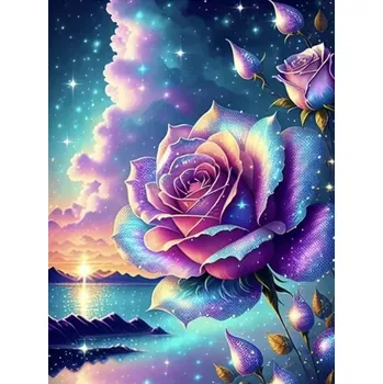Diamantové malování Diamantové malování/Homfun - Kouzelná růže