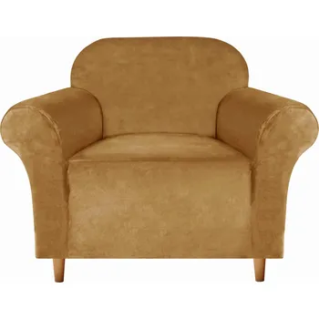 Křeslo Potah na křeslo SMART PROTECT Velvet - zlatý