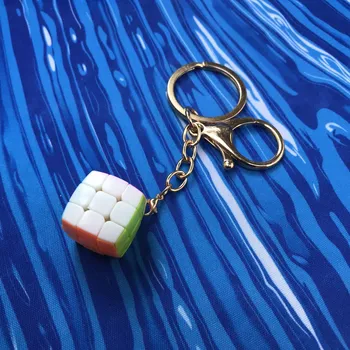 Hlavolam Mini Rubikova kostka 3x3x3 - 2cm přívěšek na klíče