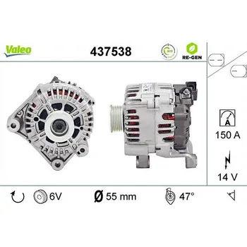 Alternátor Generátor VALEO 437538