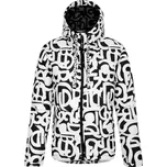 DARE 2B Dámská zateplená bunda Society L BÍLÁ|VÍCEBAREVNÁ|ČERNÁ