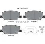 Sada brzdových destiček, kotoučová brzda TEXTAR 2216503